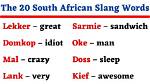 25 Popular South African Slang Words