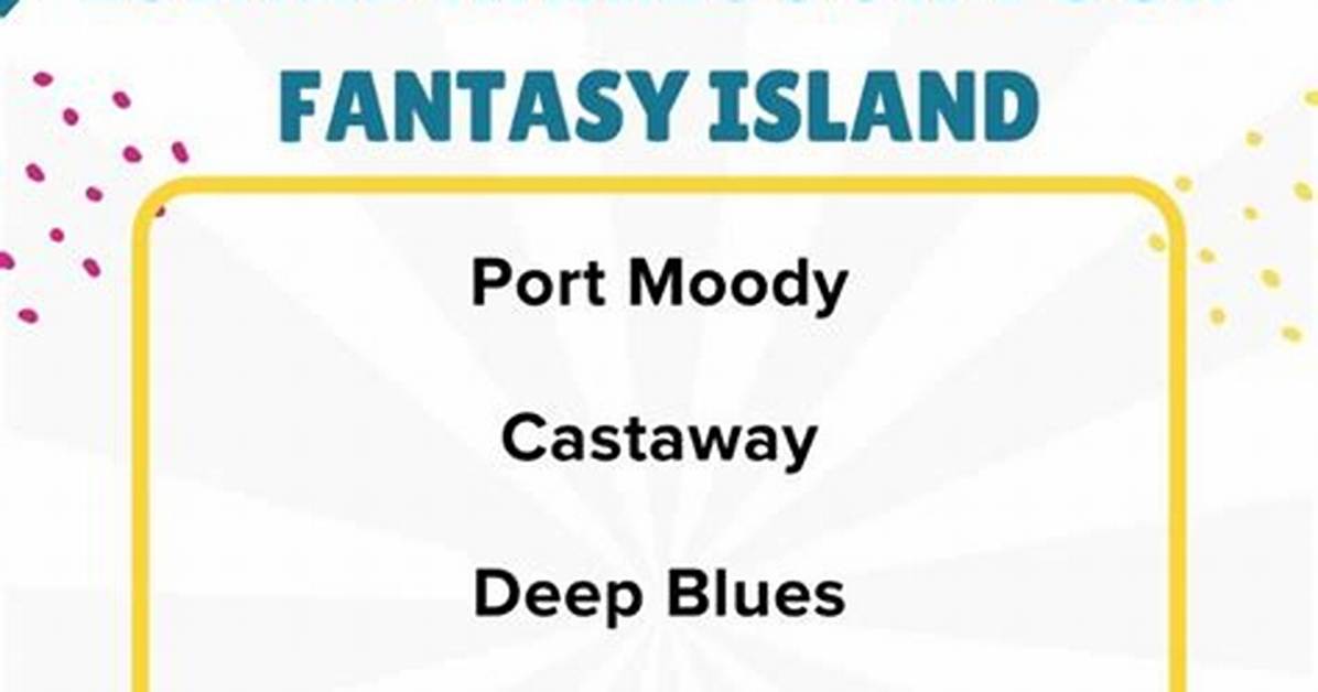 A Guide to Fantasy Island Names