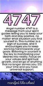 Angel Number 4747 - Deeper Meaning & Significance Truly Divine ·