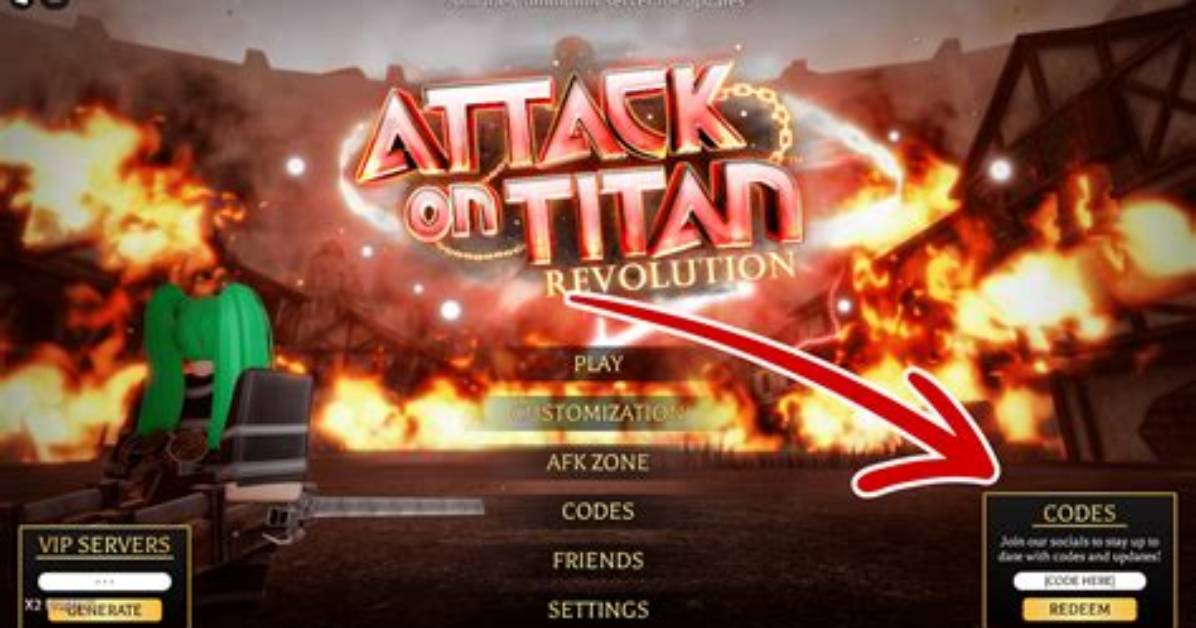 Attack on Titan Revolution Codes: Unlocking the Secrets of the Game
