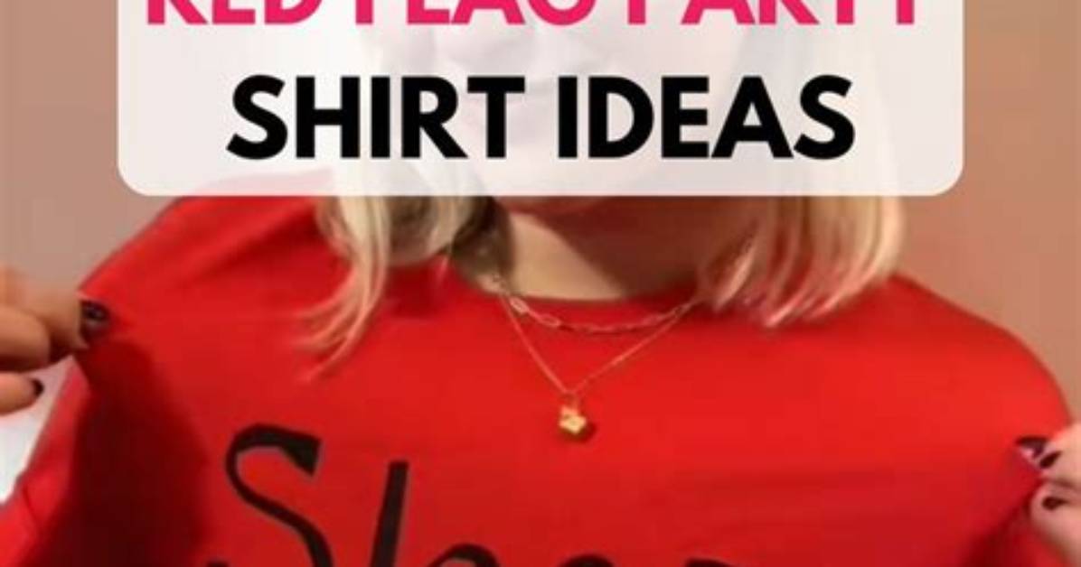 Creative and Fun Red Flag Party Shirt Ideas for Your Next Event