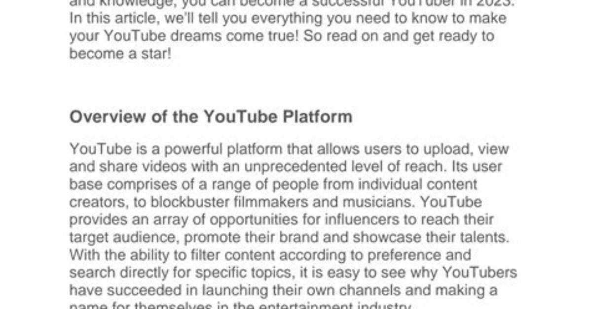 Everything to Know About the Youtuber ·