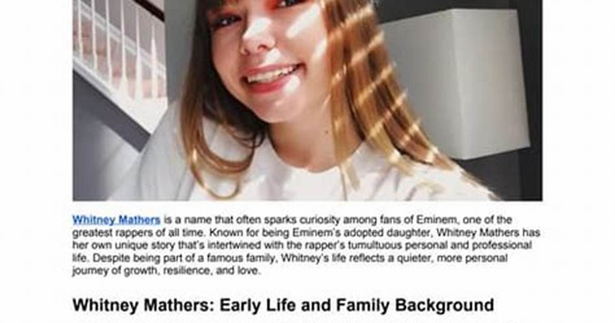 Exploring the Life and Impact of Whitney Wisconsin