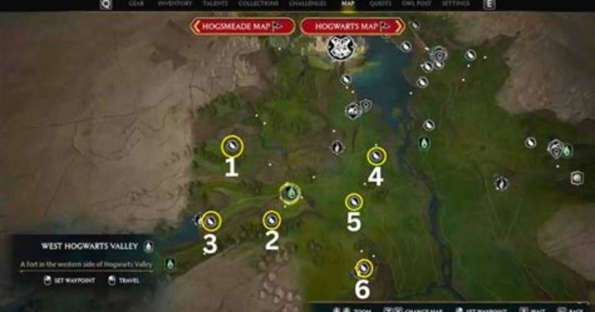 How to Solve the West Hogwarts Valley Bandit Camp Merlin Trial in Hogwarts Legacy