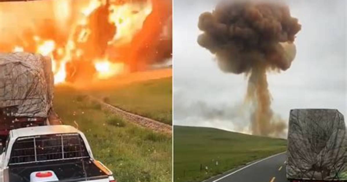 Lorry Explodes into Fireball After Crash on M180 Motorway