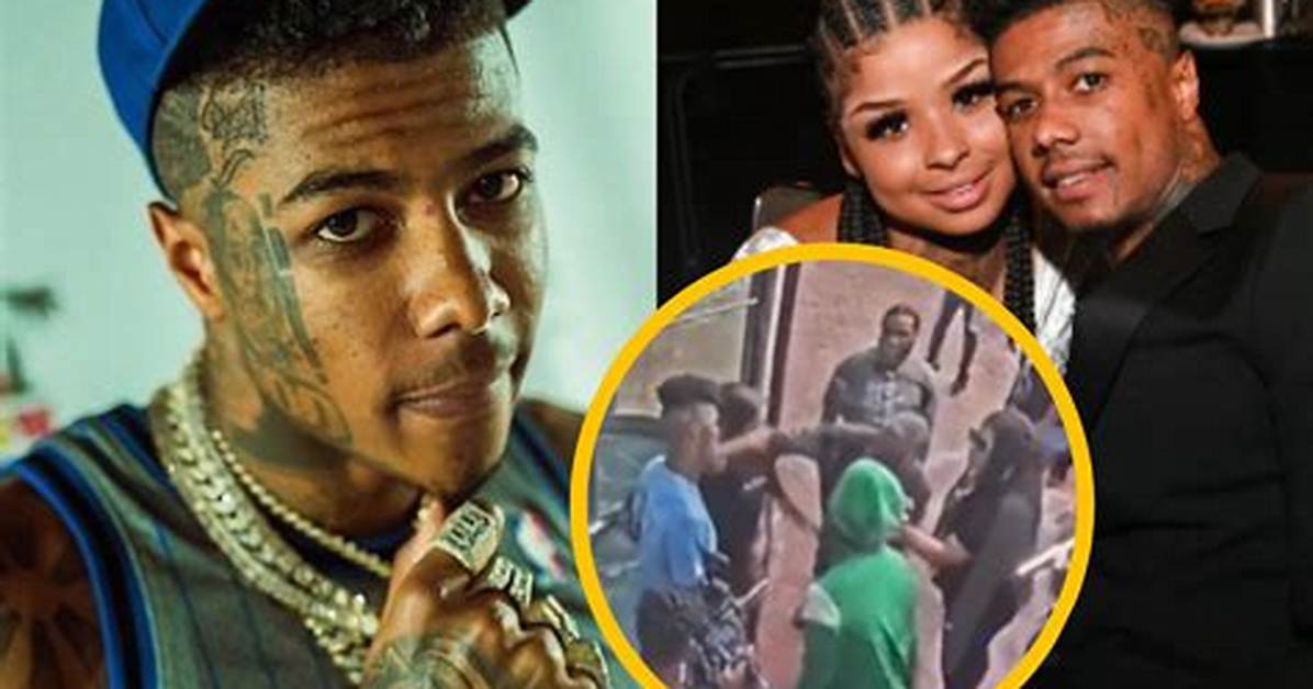 New Video Shows Blueface Attacking Chrisean's Dad After Getting Punch