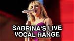Sabrina Carpenter's Extensive Vocal Range: Unveiling Her Noteworthy Vocal Abilities