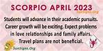 Scorpio April 2023 Monthly Horoscope Predictions ·
