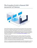 Ssh into Iot Devices: Remote Access Guide