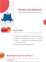 Trauma, Resilience, and Uncovered Truths