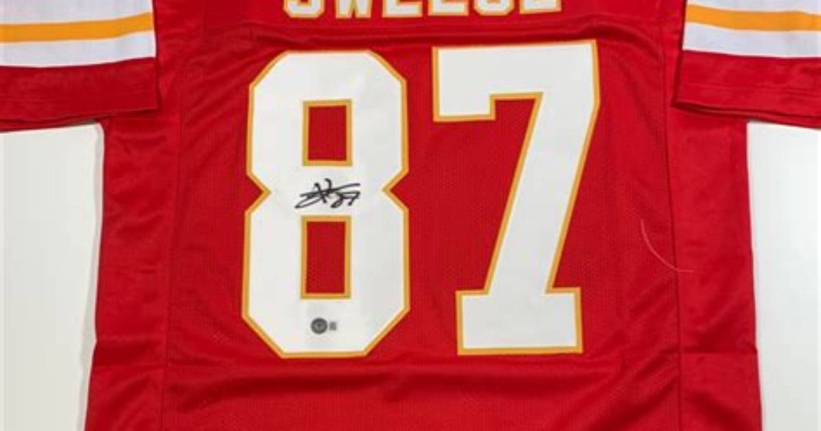Travis Kelce Signs Custom 'Swelce' Jersey for Kansas City Chiefs Auction Amid Taylor Swift Romance