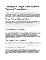 Unlocking Physical and Charismatic Stature