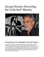 Unraveling the Mystery: Does George Clooney Have Any Children?