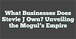 Unveiling Stevie J's Multifaceted Empire: Music, Tv, and Entrepreneurship