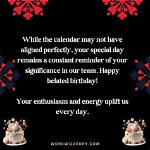 Warmest Belated Birthday Wishes for a Valued Colleague