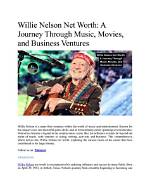 Willie Nelson: a Journey Through Activism
